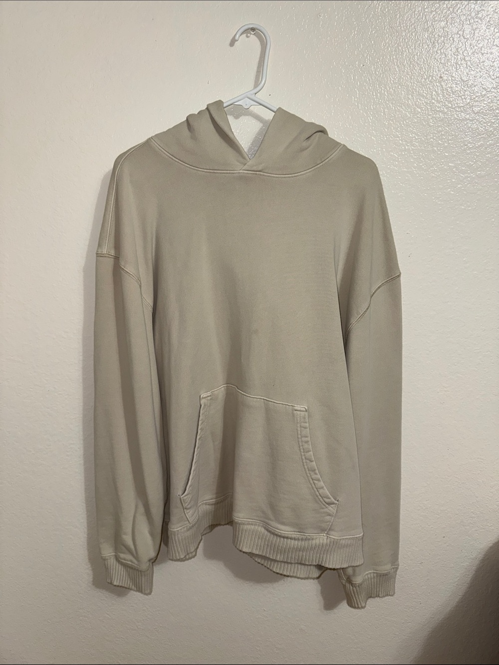 Women's Neutral Cream Pullover Hoodie